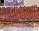 A picture of step 4 of Smoked St. Louis Style Ribs on the Kamado Joe.