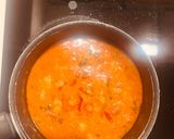 A picture of step 9 of Lasaniya Bhungla Batata🥔🌶️🧄🍅Kathiyawadi Garlicky Potato Curry Served with Piped fryums😋.