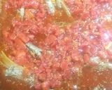 Foto del paso 5 de la receta: Espaguetis en canasta de hamburguesa casera y picante de tomate