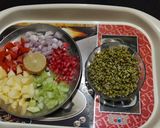 A picture of step 1 of Sprouts salad.