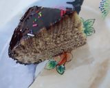 A picture of step 4 of Chocolate marble cake.without oven in patila😜😋🤗🤗🤩🤩.