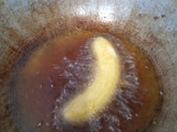 Pisang penyet coklat keju