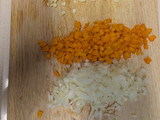 Huevos cocido con carne