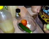 عکس مرحله 1 از دستور سالاد شیرازی 🍅🥒