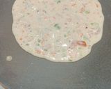 A picture of step 3 of Bread Uttapam.
