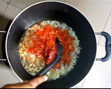 A picture of step 4 of JOLLOF MACARONI & BEANS.