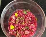 A picture of step 1 of Ruby Red Refreshment 💎🍷(Anar Ki Shikanji).