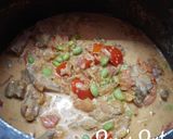 A picture of step 3 of Hyderabadi Mutton Tahari with Edamame Beans.