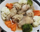 รูปขั้นตอนการทำที่ 1 ของ น่องไก่นึ่งซีอิ๊ว