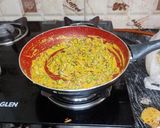 A picture of step 4 of Mushroom Masala Curry.