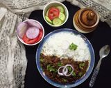 A picture of step 8 of Rajma Chawal.