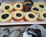 Foto langkah ke 3 dari resep Putu Belanda Fla coklat.