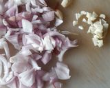 A picture of step 1 of Onion Eggplant fry with Fish oil.