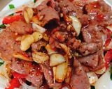 Hình bước làm 4 của món Salad bò dưa kiệu