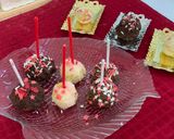 A picture of step 1 of Chocolate coconut balls with fruit.