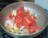 A picture of step 3 of Kadai Paneer.