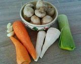 Pas rețetă Supă de legume cu ciuperci 1 fotografie