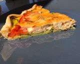 Une image de l'étape 7 de Tarte poulet courgette tomate.