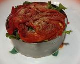 Foto del paso 2 de la receta: Ensalada de hummus, pimientos asados y anchoas