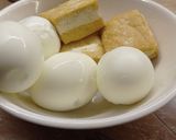 Foto langkah ke 1 dari resep Semur Tahu Telur Cepat dan Sederhana.