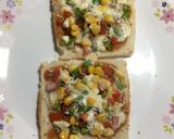 A picture of step 5 of Capsicum and Sweet Corn Toast.
