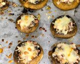 Foto del paso 6 de la receta: ⭕️Champiñones rellenos de jamón y queso❌