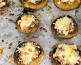 Foto del paso 6 de la receta: ⭕️Champiñones rellenos de jamón y queso❌