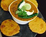 A picture of step 7 of Jowar Sorghum White Millet Masala Poori.