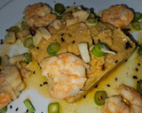 Foto del paso 6 de la receta: Puré de garbanzos con langostinos al ajillo