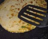 Green Garlic And Paneer Paratha recipe step 9 photo
