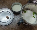 A picture of step 2 of Instant rava coconut puda/aapam (pancake) with coconut chatani.