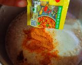 A picture of step 2 of Oats (Masala Oats).