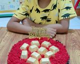 Foto langkah ke 8 dari resep Cake ultah Bolu red Velvet.
