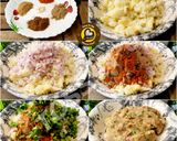 A picture of step 3 of Uttar Pradesh Urad Daal Aur Naye Chawal ki Khichdi Aloo Bharte Aur Hari Chutney (dinner or lunch).