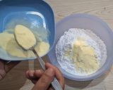Foto langkah ke 2 dari resep Bolu karamel/bolu sarang semut 4 telur.