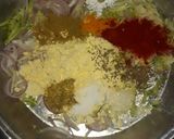 A picture of step 1 of Raw mango fritters.