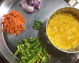 A picture of step 2 of Mango Macaroni.
