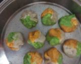 A picture of step 4 of Tri colour modak.
