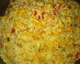 Foto del paso 6 de la receta: Arroz con maíz y Pollo frito
