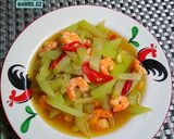 Foto langkah ke 3 dari resep Tumis Labu Siam Udang.