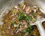 A picture of step 5 of Jowar Bhakri and vegetable (Pendbhaji Bhakri).