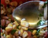 A picture of step 7 of Barbeque tangy corn chaat.