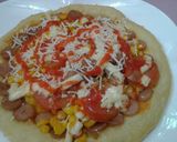 Foto langkah ke 8 dari resep Pizza jagung #teflon.