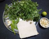 A picture of step 1 of Sandwich chutney.