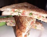 A picture of step 5 of Veg cheese sandwich.