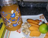 A picture of step 3 of Pawpaw/carrots drink.