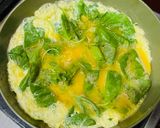 Foto langkah ke 4 dari resep Telur Dadar Bayam.