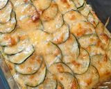 Une image de l'étape 7 de Lasagnes de courgettes, lardons et comté.