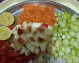 Chickpea fruits veggies and nuts salad recipe step 2 photo