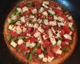 A picture of step 7 of Pan Poha Pizza.